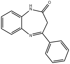 4-Phenyl-1,3-dihydro-benzo[b][1,4]diazepin-2-one Structure