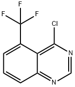 4-クロロ-5-(トリフルオロメチル)キナゾリン 化学構造式