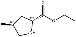 D-Proline, 4-methyl-, ethyl ester, (4S)-rel- (9CI) Structure