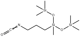 3-(3-ISOCYANATOPROPYL)HEPTAMETHYLTRISILOXANE, 95% Structure