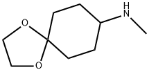 N-メチル-1,4-ジオキサスピロ[4.5]デカン-8-アミン 化学構造式