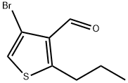 4-溴-2-丙基噻吩-3-甲醛 结构式