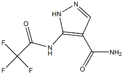 5-(2,2,2-TrifluoroacetaMido)-1H-pyrazole-4-carboxaMide 结构式