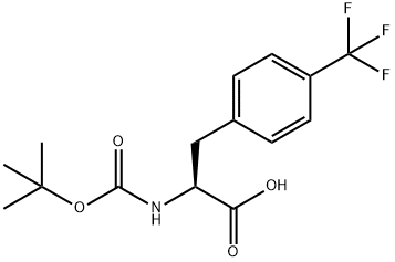 N-Boc-4-(trifluoroMethyl)-DL-phenylalanine 化学構造式