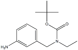 N-3-氨基苄基-N-乙基甲酸叔丁酯, 167756-91-4, 结构式