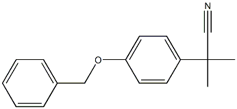 2-(4-(苄氧基)苯基)-2-甲基丙腈, 167762-83-6, 结构式