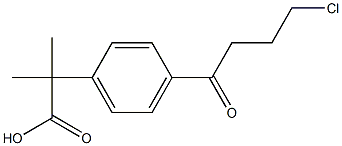 4-(4-Chloro-1-oxobutyl)-α,α-dimethylbenzeneacetic acid|4-[4-氯-1-丁酰基]-A,A-二甲基苯乙酸