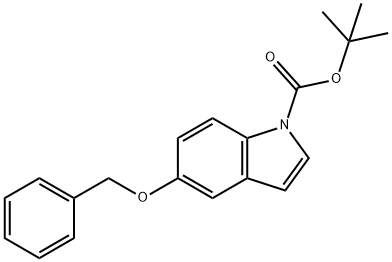 tert-Butyl 5-(benzyloxy)-1H-indole-1-carboxylate Struktur