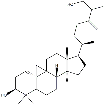 24-Methylenecycloartane-3β,26-diol Struktur