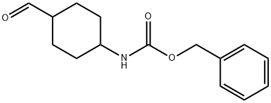 4-甲酰基环己基氨基甲酸苄酯 结构式