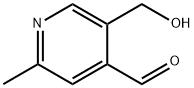 5-(HydroxyMethyl)-2-Methylisonicotinaldehyde 化学構造式