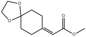 2-(1,4-二氧杂螺[4.5]癸烷-8-亚基)乙酸甲酯,172270-85-8,结构式