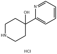 4-(2-ピリジニル)-4-ピペリジノール二塩酸塩 HYDRATE 化学構造式