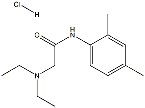 2-(二乙氨基)-N-(2,4-二甲基苯基)乙酰胺盐酸盐, 17289-54-2, 结构式
