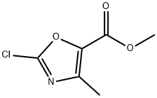 Methyl 2-chloro-4-Methyloxazole-5-carboxylate 化学構造式