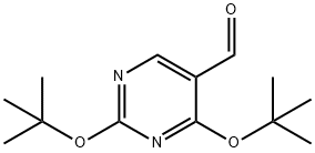 2,4-二-叔丁氧基嘧啶-5-甲醛 结构式