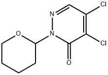 4,5-Dichloro-2-(tetrahydro-pyran-2-yl)-2H-pyridazin-3-one Struktur