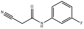 2-cyano-N-(3-fluorophenyl)acetamide,1735-97-3,结构式