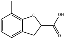 7-Methyl-2,3-dihydrobenzofuran-2-carboxylic acid Struktur