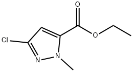 1H-Pyrazole-5-carboxylic acid, 3-chloro-1-Methyl-, ethyl ester Structure