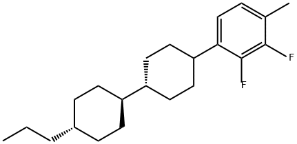2,3-二氟-1-甲基-4-[(反式,反式)-4'-丙基[1,1'-联环己基]-4-基]苯,174350-06-2,结构式