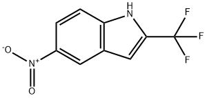 5-硝基-2-(三氟甲基)-1H-吲哚 结构式