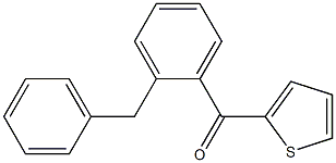 (2-Benzylphenyl)(thiophen-2-yl)Methanone 结构式