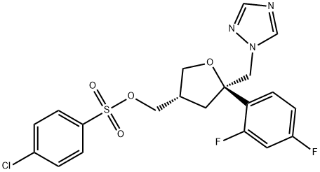 4-Chloro-benzenesulfonic acid 5-(2,4-difluoro-phenyl)-5-[1,2,4]triazol-1-ylMethyl-tetrahydro-furan-3-ylMethyl ester