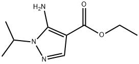 5-氨基-1-异丙基-1H-吡唑-4-甲酸乙酯 结构式