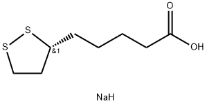 R-(+)-硫辛酸钠,176110-81-9,结构式