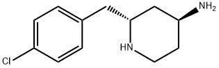 4-PiperidinaMine, 2-[(4-chlorophenyl)Methyl]-, (2R-trans)- (9CI)|反式-2-(4-氯苄基)哌啶-4-胺