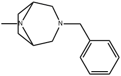 3-苄基-8-甲基-3,8-二氮杂双环[3.2.1]辛烷, 17783-48-1, 结构式