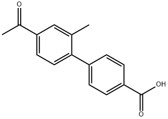 4'-Acetyl-2'-Methyl-[1,1'-biphenyl]-4-carboxylic acid Structure