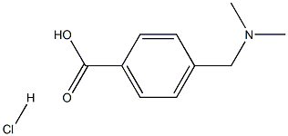 4-二甲胺甲基苯甲酸盐酸盐, 17847-26-6, 结构式