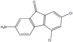 7-AMino-2,4-dichloro-9H-fluoren-9-one 化学構造式