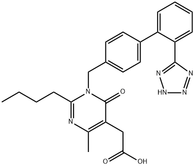 178554-16-0 2-丁基-1,6-二氢-4-甲基-6-氧代-1-[[2'-(1H-四唑-5-基)[1,1'-联苯]-4-基]甲基]-5-嘧啶乙酸