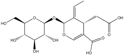 (2S,3E,4S)-5-羧基-3-亚乙基-2-(BETA-D-吡喃葡萄糖氧基)-3,4-二氢-2H-吡喃-4-乙酸