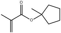 メタクリル酸1-メチルシクロペンチル 化学構造式