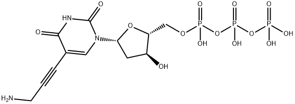 5-(3-AMino-1-propyn-1-yl)-2'-deoxyuridine 5'-(Tetrahydrogen Triphosphate) Structure
