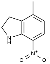 4-メチル-7-ニトロインドリン 化学構造式