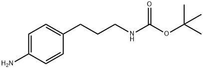 4-(3-Boc-aMinopropyl)aniline 化学構造式