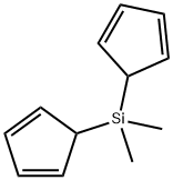 二(环戊二烯)二甲基硅烷 结构式