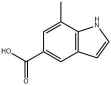 7-メチル-1H-インドール-5-カルボン酸 化学構造式