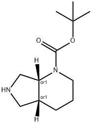 (4aS,7aS)-tert-butyl octahydropyrrolo[3,4-b]pyridine-1-carboxylate 化学構造式