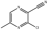 3-CHLORO-5-METHYL-2-PYRAZINECARBONITRILE, 181284-14-0, 结构式