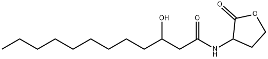 Dodecanamide, 3-?hydroxy-?N-?(tetrahydro-?2-?oxo-?3-?furanyl)?- Structure