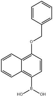 1-苄氧基萘-4-硼酸, 183170-90-3, 结构式
