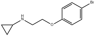N-(2-(4-溴苯氧基)乙基)环丙胺, 18381-82-3, 结构式