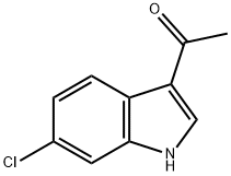 3-乙酰基-6-氯吲哚 结构式