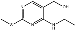 (4-(ethylaMino)-2-(Methylthio)pyriMidin-5-yl)Methanol 化学構造式